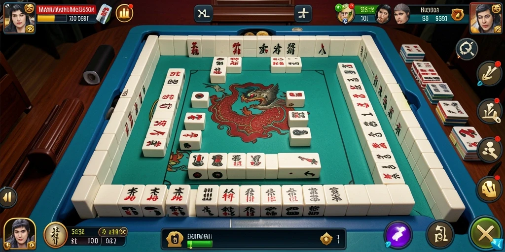 Screenshot gameplay 33L menampilkan momen seru menyusun ubin Mahjong.