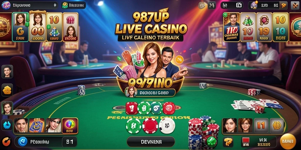 Tampilan gameplay Live Casino yang menarik dan interaktif.