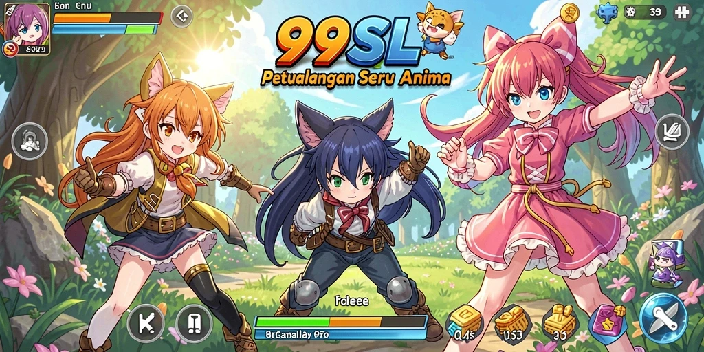 Gameplay seru di 99SL dengan karakter Anime favorit.