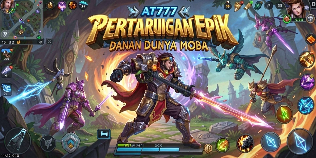 Gameplay menarik AT777 dengan aksi seru di arena MOBA.