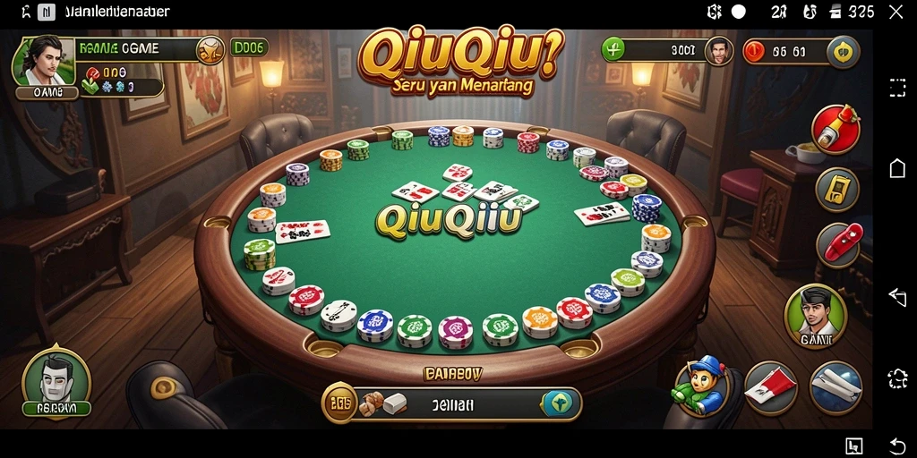 Tampilan gameplay seru D06 dalam permainan QiuQiu.