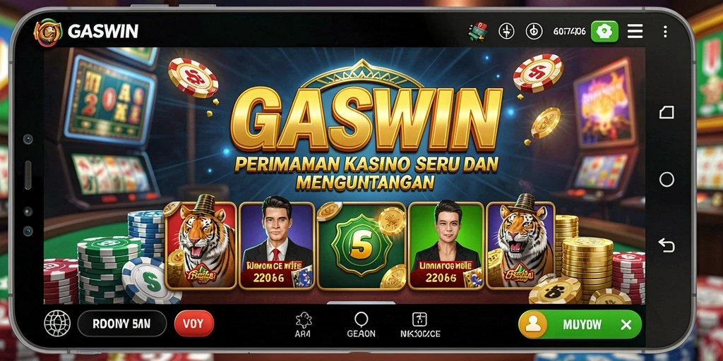 Tampilan menarik dari gameplay Kasino GASWIN yang penuh keseruan.