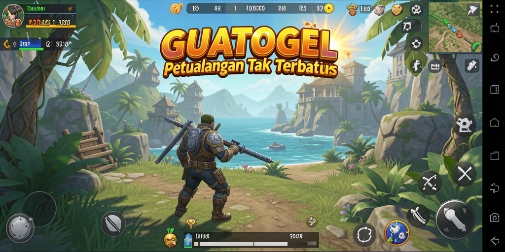 Menampilkan momen seru dalam petualangan Open World GUATOGEL.