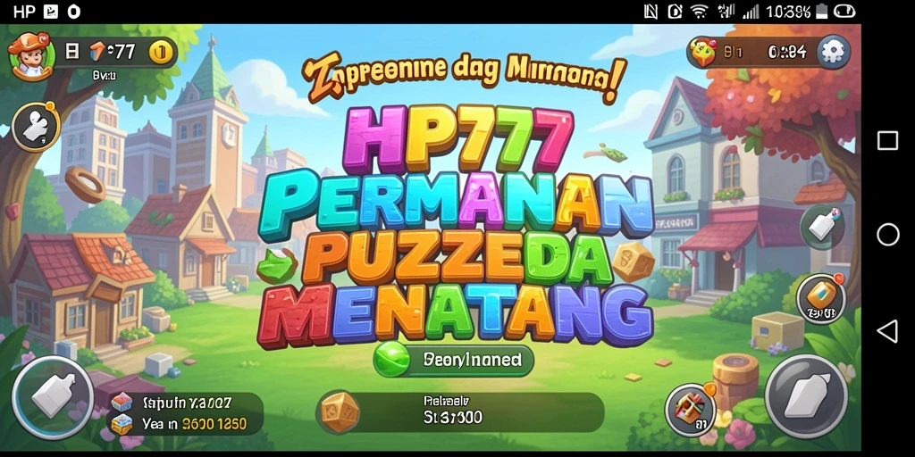 Menampilkan momen intens saat menyelesaikan teka-teki di HP777.