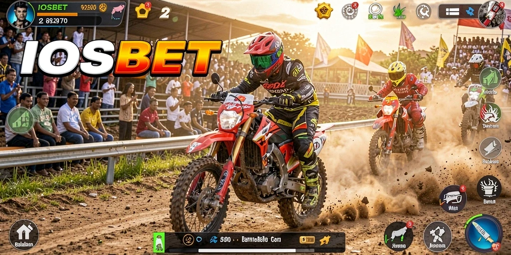 Gameplay menegangkan di balapan motor dengan penuh aksi.