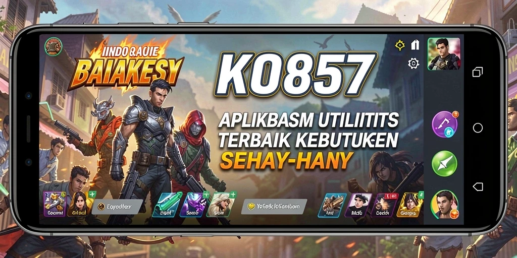 Screenshot utama KO857 yang menunjukkan tampilan antarmuka aplikasi.