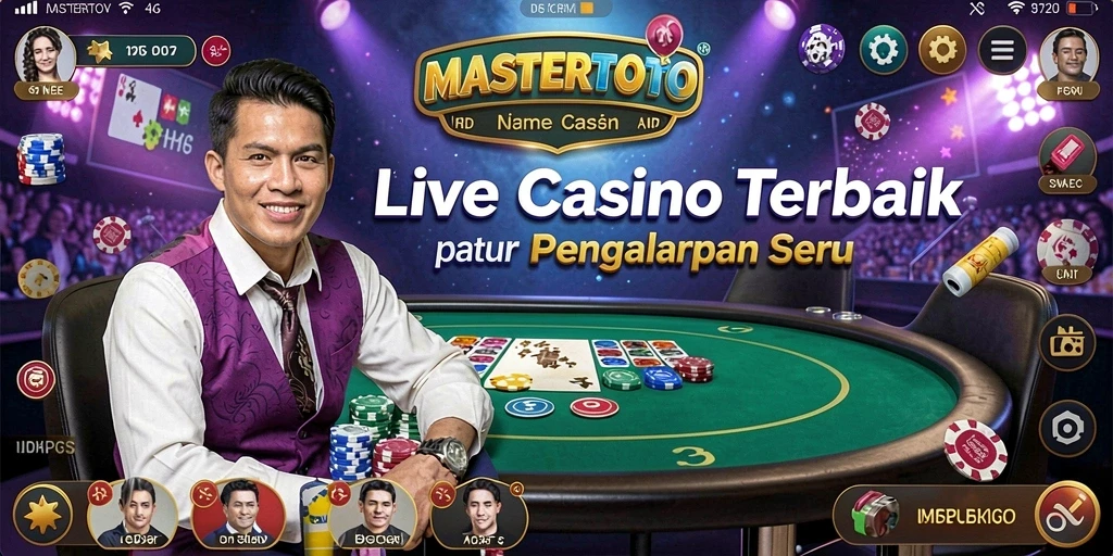 Tampilan gameplay MASTERTOTO yang mendebarkan dengan dealer profesional.