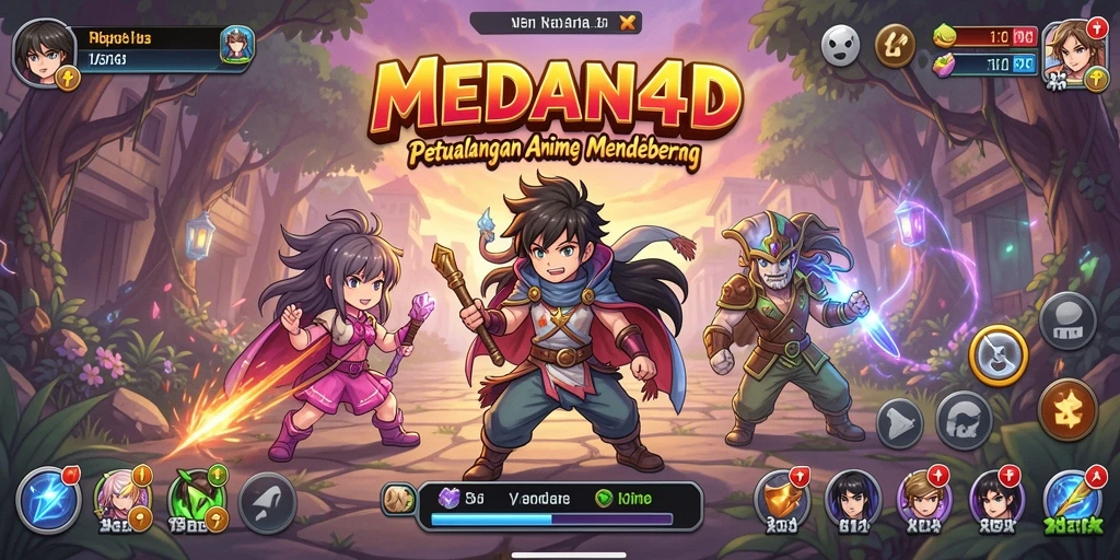 Screenshot gameplay <strong>MEDAN4D</strong> menampilkan aksi seru dalam dunia Anime.