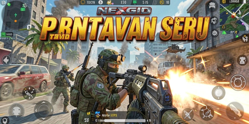 Tangkapan layar NEXGID menampilkan aksi pertempuran yang mendebarkan.