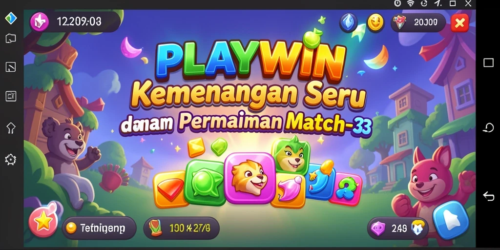 Screenshot gameplay seru dari PLAYWIN Match-3.