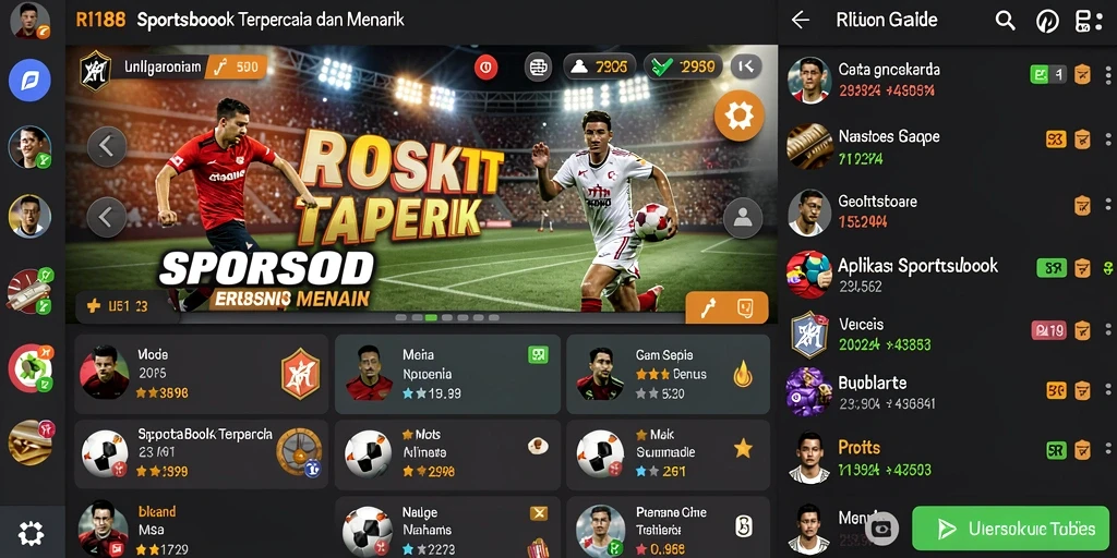Tampilan gameplay yang seru dari aplikasi Sportsbook RI188.