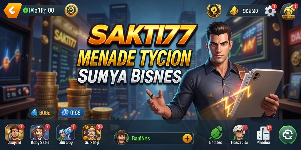 Screenshot gameplay SAKTI77 menunjukkan interaksi bisnis yang mengasyikkan.