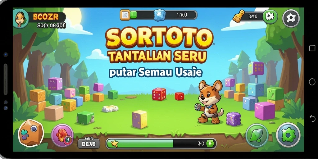 Screenshot menunjukkan gameplay SORTOTO yang menarik dan menantang.