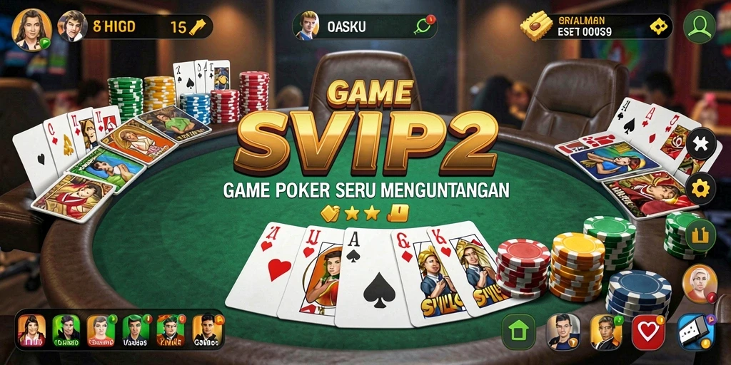 Tampilan menarik dari gameplay Poker di SVIP2.