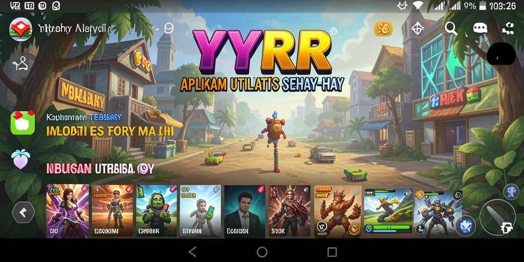 Tampilan antarmuka pengguna aplikasi YYRR yang intuitif dan informatif.
